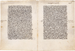Lot 2889, Auction  123, Confessio, Fragment einer lateinischen Handschrift auf Pergament