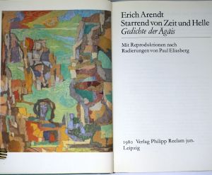 Lot 3015, Auction  123, Arendt, Erich, Starrend von Zeit und Helle