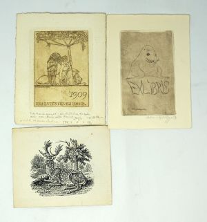 Lot 3033, Auction  123, Behmer, Marcus, Neujahrsglückwunsch 1909 (signierte Radierung)