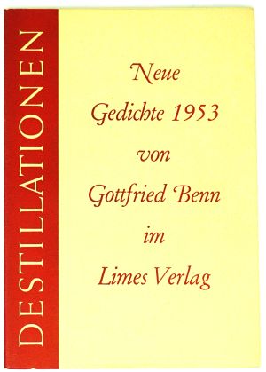 Lot 3036, Auction  123, Benn, Gottfried, Neue Gedichte von 1953 (Widmungsexemplar)