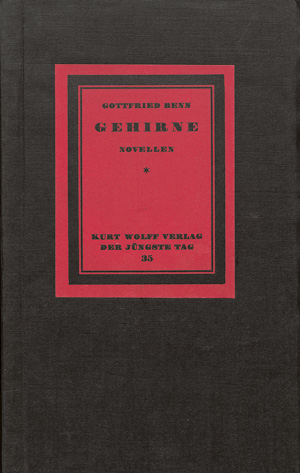 Lot 3037, Auction  123, Benn, Gottfried, Gehirne. Novellen