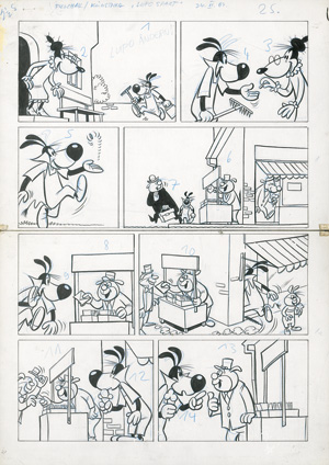 Los 3082 - Kauka, Rolf und Comics - Fix und Foxi. 89 Kartons mit Originalentwürfen  - 0 - thumb