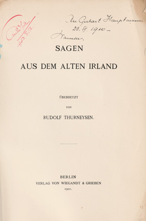 Los 3175 - Thurneysen, Rudolf - Sagen aus dem alten Irland - 0 - thumb
