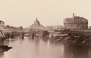Los 4005 - Anderson, James - View over  theTiber with St. Peter's; View of Castel Sant'Angelo; View of Rome from Ripetta - 0 - thumb