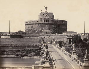 Los 4005 - Anderson, James - View over  theTiber with St. Peter's; View of Castel Sant'Angelo; View of Rome from Ripetta - 1 - thumb