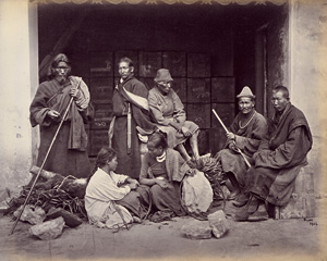 Lot 4019, Auction  123, Bourne, Samuel, Group of Bhutanese people, Darjeeling