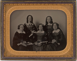 Lot 4031, Auction  123, Ambrotype, Group portrait of five young women