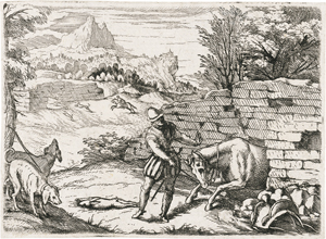 Lot 5900, Auction  123, Toeput, Lodewijk - zugeschrieben, Eine Voralpenlandschaft mit einer allegorischen Szene