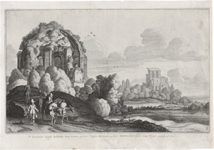 Lot 5904, Auction  123, Velde II, Jan van de, Reisende vor dem Tempel der Minerva"