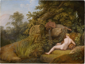 Lot 6031, Auction  123, Tischbein, Johann Heinrich Wilhelm, Idyllische Landschaft mit zwei Quellnymphen