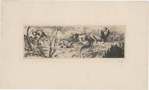 Lot 6326, Auction  123, Greiner, Otto, Fliehende Faune