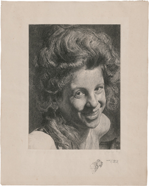 Lot 6342, Auction  123, Greiner, Otto, Civetta del Colosseo - Bildnis eines lachenden römischen Mädchens