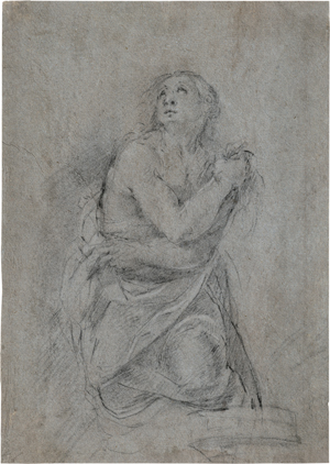 Lot 6531, Auction  123, Nuvolone, Carlo Francesco - zugeschrieben, Eine Märtyrerin, den Blick zum Himmel gewandt