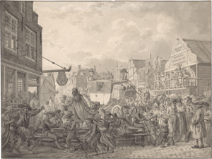 Lot 6577, Auction  123, Meijer, Christoffel, Belebtes Straßenfest 