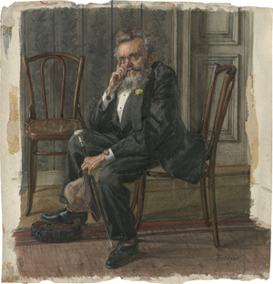 Lot 7001, Auction  123, Antoine, Otto, Portrait eines bärtigen Herrn