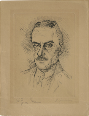 Lot 7044, Auction  123, Heuser, Heinrich, Portrait Thomas Mann