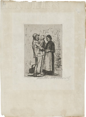 Lot 7056, Auction  123, Kollwitz, Käthe, Begrüßung (Begegnung)