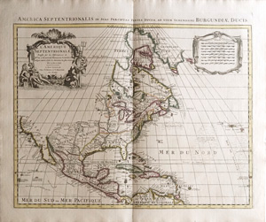 Lot 52, Auction  125, L'Isle, Guillaume de, America septentrionalis. Amsterdam, Covens und Mortier, um 1652