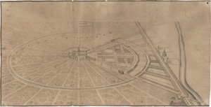 Los 178 - Karlsruhe - 3 gezeichnete Karten in Tusche und Sepia. Deutschland um 1720 - 2 - thumb
