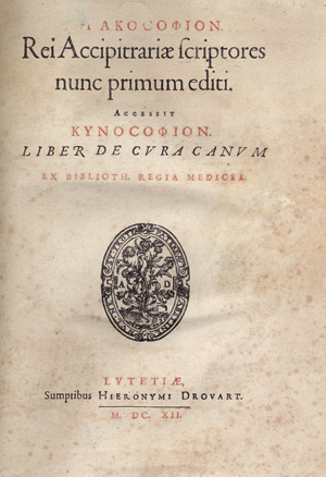 Lot 390, Auction  125, Rigault, Nicolas, Hierakosophion. Paris, H. Drouart, 1612. - Erste Ausgabe