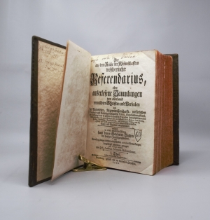 Los 426 - Maschenbauer, Joh. Andreas Erdmann - Der wohlversuchte Referendarius. Augsburg, Selbstverlag, 1750 - 3 - thumb