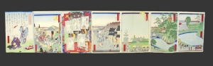 Los 594 - Shosai, Ikkei - Triptychons im Blockbuch. Tokio um 1872 - 2 - thumb