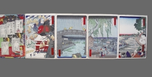 Los 594 - Shosai, Ikkei - Triptychons im Blockbuch. Tokio um 1872 - 6 - thumb