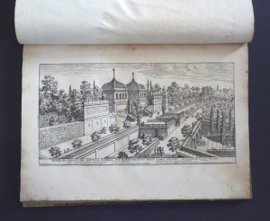 Los 900 - Prospectives des palais et jardins en Italie et en France - Sammelband mit 60 Kupfertafeln. Italien und Frankreich, um 1680. Sammelband mit teils prächtigen Darstellungen barocker Gartenanlagen und Paläste in Frankreich und Italien, gestochen zumeist von Künstlern wie Johann Battista Falda, Dominique Barrière, Arn - 8 - thumb
