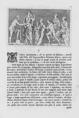 Los 925 - Winckelmann, Johann Joachim - Monumenti antichi inediti spiegati ed illustrati. Rom, Selbstverlag, 1767-1772. - Erste Ausgabe - 1 - thumb