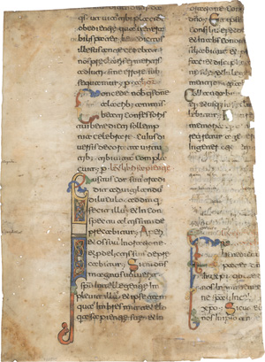 Lot 1003, Auction  125, Beneventana, Fragment eines süditalienischen Chrogebet-Brevier