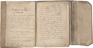 Lot 1038, Auction  125, Rosarium philosophorum, Alchemistische Sammelhandschrift. Deutsche Handschrift auf Papier. 