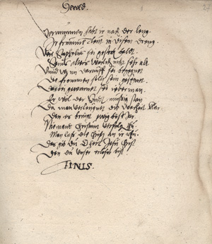 Lot 1042, Auction  125, Dialogus oder gesprech von dem absterben, Friderici Staphyli. Deutsche Handschrift auf Papier. Um 1600. - Abschrift