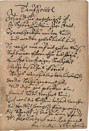 Los 1055 - Hostauer Judeneid - Deutsche Handschrift auf Papier. 7 S. auf 4 Bl. 14-18 Zeilen - 1 - thumb