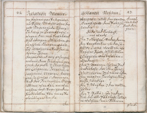 Los 1059 - Relation Meiner gethanen Reißen - Reisebeschreibung im Barock durch Frankreich. Deutsche Handschrift auf Papier. Deutschland um 1700. Zwei Fragmente derselben Handschrift - 0 - thumb