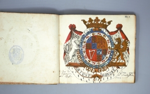 Los 1065 - Liebenberg - "Sammlung fürstlicher und adeliger Wappen". Deutsche Handschrift auf Papier. Um 1728 - 2 - thumb