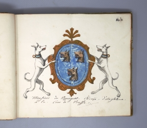 Los 1065 - Liebenberg - "Sammlung fürstlicher und adeliger Wappen". Deutsche Handschrift auf Papier. Um 1728 - 3 - thumb