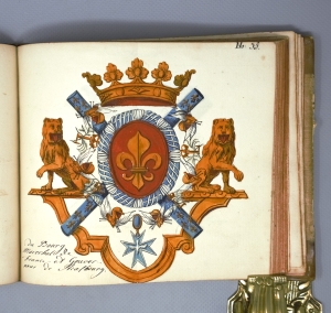 Los 1065 - Liebenberg - "Sammlung fürstlicher und adeliger Wappen". Deutsche Handschrift auf Papier. Um 1728 - 4 - thumb