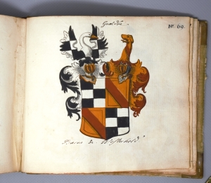 Los 1065 - Liebenberg - "Sammlung fürstlicher und adeliger Wappen". Deutsche Handschrift auf Papier. Um 1728 - 6 - thumb