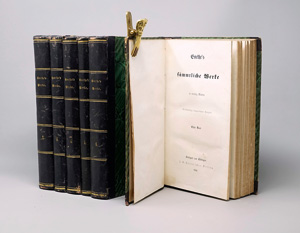 Lot 1561, Auction  125, Goethe, Johann Wolfgang von, Sämtliche Werke. Vollständige neugeordnete Ausgabe. Stuttgart und Tübingen, J. G. Cotta, 1850-1851