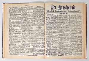 Lot 1599, Auction  125, Hausfreund, Der, Unterhaltende Sonntagsbeilage zum "Freiburger Tagblatt". Freiburg im Breisgau, C. A. Wagner, 1902. - Nicht im KVK