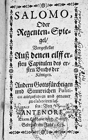 Lot 1717, Auction  125, Schupp, Johann Balthasar, Sammelband mit 4 barocken Schriften. 1659-1674