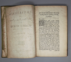 Los 1774 - Hobbes, Thomas - Leviathan. London, Andrew Crooke, 1651. - Erster Druck der ersten Ausgabe einer der bedeutendsten staatsphilosophischen Schriften des 17. Jahrhunderts - 3 - thumb