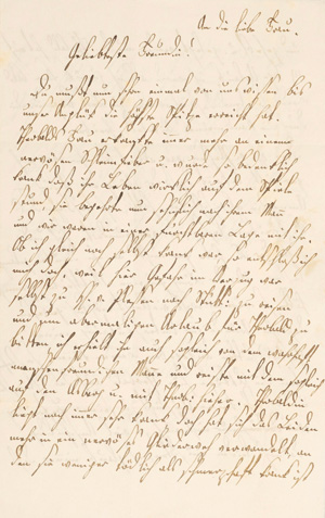Lot 2033, Auction  125, Kerner, Justinus, Diktierter Brief, von Friederike Kerner geschrieben. 1851