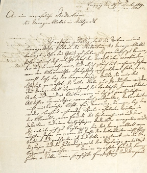 Los 2036 - Mahlmann, Siegfried August - Brief an das Cottasche "Morgenblatt". 1819 - 0 - thumb