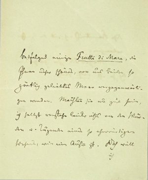 Lot 2057, Auction  125, Ungern-Sternberg, Alexander von, Billet an ein Fräulein Seidler. (Wohl um 1840)