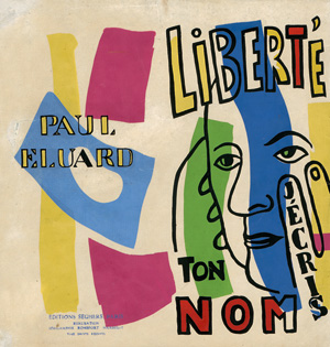 Los 3216 - Éluard, Paul - Liberté, j'écris ton nom. Gefaltetes Leporello. Original-Siebdruck auf Papier. Paris, Éditions Seghers, 1953 - 0 - thumb