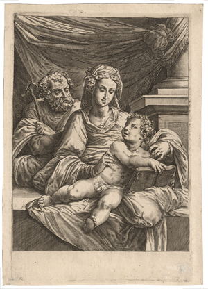 Los 5000 - Alberti, Cherubino - Die Madonna, der hl. Josef und das Christkind mit dem aufgeschlagenen Buch - 0 - thumb