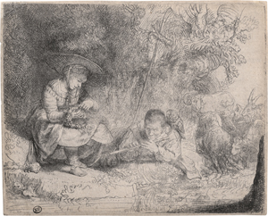 Los 5199 - Rembrandt Harmensz. van Rijn - Der Flötenspieler - 0 - thumb
