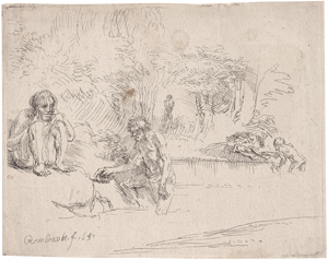 Los 5202 - Rembrandt Harmensz. van Rijn - Die badenden Männer  - 0 - thumb