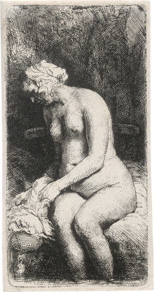 Los 5203 - Rembrandt Harmensz. van Rijn - Nackte Frau im Freien, mit den Füßen im Wasser - 0 - thumb
